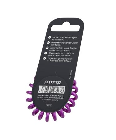 Buy Original Papanga Spiral Hair Tie - Metal Edition Small Size Metallic Purple | International Shipping Available - Buy Online on GoSupps.com