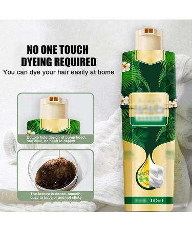  Yunmiao Instant Shampoo for Black Hair Coloring Natural Plant Ingredients Organic Black Color 100 Black Shampoo Unisex Long Lasting Shampoo 300 L - Buy Online on GoSupps.com