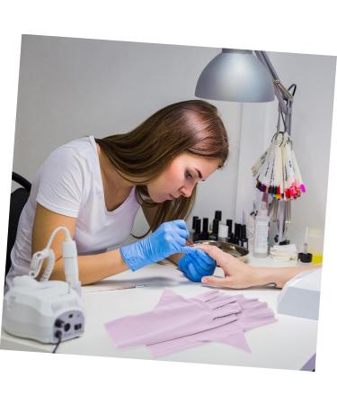 HAPINARY 2 Pairs Pink Gloves Uv Protection Gloves Sun Protection Gloves Uv Nail Gloves Manicure Uv Gloves Nail Art Anti-uv Gloves Nail Uv Gloves Nail Art Uv Gloves Fingerless Nylon Gel - Buy Online on GoSupps.com