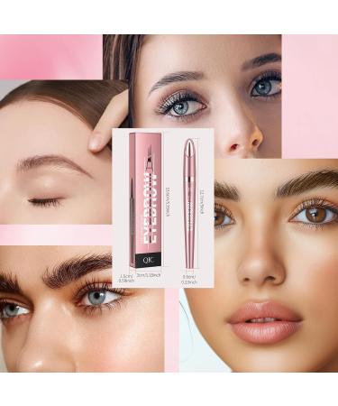  LURNODY Microblading 3D Eyebrow Pencil Set Waterproof Eyebrow Pencil Set with 4 Fork Tips for Women Eyebrow Creating Natural Eyebrows Light Brown + Dark Brown - Buy Online on GoSupps.com