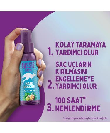  Aussie Aussie SOS Repair & Revive Balm 350ml for dry stressed and damaged hair gives softness shine and silky smoothness helps prevent future damage vegan - Buy Online on GoSupps.com