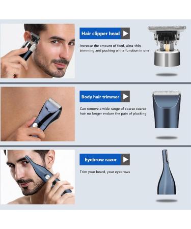Premium Electric Razor for Men - 5-in-1 Wet & Dry Shaver Ideal Father s Day Gift 3-Speed Bald Head Shaver with 4 Replacement Heads (Black - Buy Online on GoSupps.com