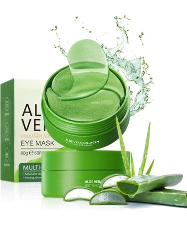 Aloe Vera Eye Mask (120 pcs) - Reduces puffiness and dark circles firms and improves under-eye skin Under-eye patch for a rejuvenated look and minimises the appearance of fine lines and wrinkles 0.05 Ounce (Pack of 120) Aloe Vera Eye Mask