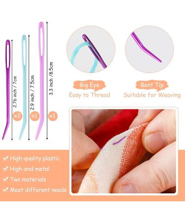 46 Pcs Tapestry Needles Set with Storage Box - Yarn Needle for Crocheting, Darning Needle - Large Eye Sewing Needles, Stitch Markers - Plastic Needles for Yarn Knitting Crochet - Buy Online on GoSupps.com
