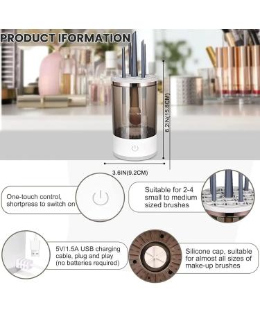 2023 New Black Electric Makeup Brush Cleaner | Automatic Spinning Cosmetic Brush Cleaner for Effortless Makeup Care - Buy Online on GoSupps.com