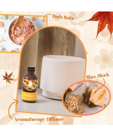 Autumn Pumpkin Pie Essential Oil 120ml - Natural Fall Fragrance for Aromatherapy Diffusers Massage & Candle Making - Buy Online on GoSupps.com