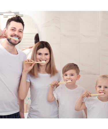 40-Piece Bamboo Charcoal Toothbrush Set | Biodegradable with BPA-Free Bristles | Natural Bamboo | 8 Colors - Buy Online on GoSupps.com