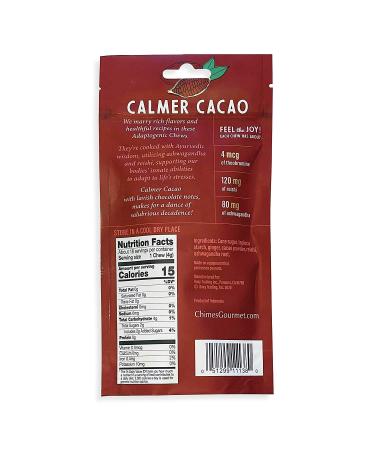 Calming Cacao Adaptogen Ginger Chews - Vegan Gluten Free Candy with Ashwagandha, Reishi, and Dark Cacao - Buy Online on GoSupps.com