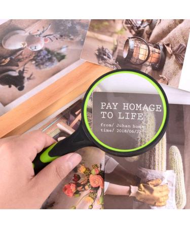 Ocim 10X Magnifying Glass Set - Handheld Reading Magnifier with 75mm Lens for Seniors and Kids - Buy Online on GoSupps.com