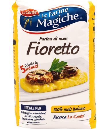 3x Lo Conte Le Farine Magiche flour Farina Di Mais Fioretto corn flour for polenta 1kg
