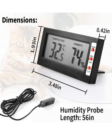 iPower Reptile Heat Mat + Hygrometer - Terrarium Heating Pad & Digital Thermostat for Amphibians & Reptiles - Buy Online on GoSupps.com