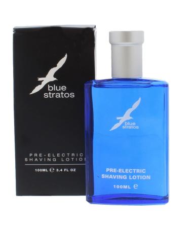 SIX PACKS of Blue Stratos Pre-Electric Shaving Lotion 100ml