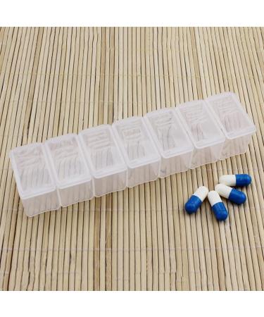 2Pcs Transparent Pill Cases | Convenient Visible Pill Organizers for Easy Storage - International Shipping Available - Buy Online on GoSupps.com