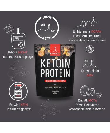 Ketoin - Ketogenic Protein Concentrate Shake | Vanilla 500G | Supports Ketosis & Sport | KCAA & MCT Boost - Buy Online on GoSupps.com