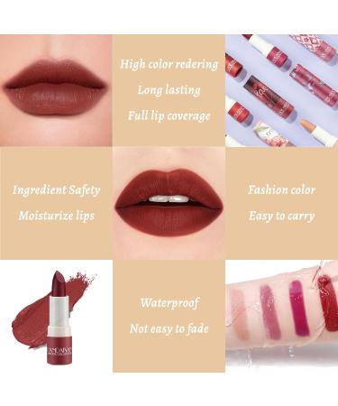 Buy Long Lasting Nude Lipstick Set for Women - 4Pcs Velvet Matte & Hydrating Cream Stain | Perfect Makeup Gift Sets - Buy Online on GoSupps.com