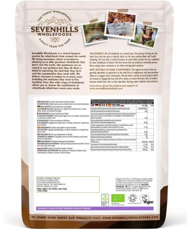 Sevenhills Wholefoods Organic Raw Acerola Powder 100g - Natural Vitamin C Supplement - Buy Online on GoSupps.com