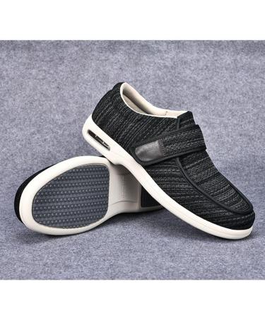 Diabetic Edema Shoes for Women | Adjustable Breathable & Antiskid | Autumn Walking Shoes for Swollen Feet Fasciitis Bunions & Arthritis - Dark Gray Size 12 - Buy Online on GoSupps.com