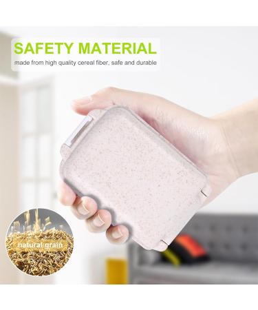 Portable Pill Organizer - Travel-Friendly 8 Compartment Pill Case for Vitamins & Medication - Beige - Buy Online on GoSupps.com