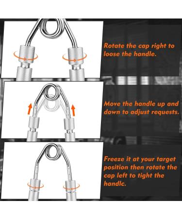 KIBTOY Hand Grip Strength Trainer 2-Pack - Adjustable Resistance 50-150 lbs - Forearm Exerciser for Muscle Building and Injury Recovery - Heavy-Duty Metal Grip Strengthener - Silver - Buy Online on GoSupps.com