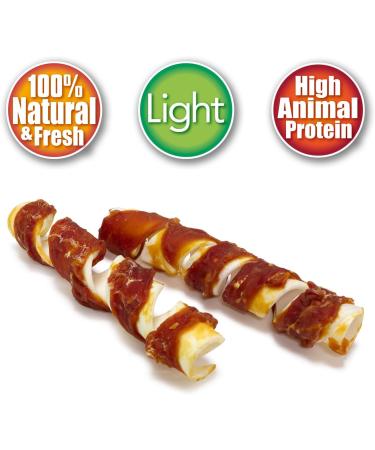 Arquivet - Spiral Chicken Chews Dog Treats - Natural Snacks - 720 g - Buy Online on GoSupps.com