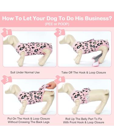 Kuoser Dog Body Suit for Post-Op Recovery | Breathable & Anti-Lick Solution for Male & Female Dogs | Dark Pink - Buy Online on GoSupps.com