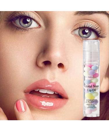 Moisturizing and Plumping Lip Oil Roll-on Applicator Non-Stick Glossy Finish Soothing Natural Ingredients | Ideal Lip Moisturizer for Girls and Women - Buy Online on GoSupps.com