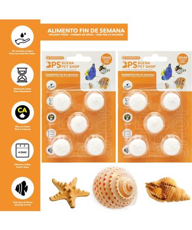 BPS 10x Weekend Fish Food 3 Days for All Kinds of Aquarium Fish Food Blocks BPS-4126*2 - Buy Online on GoSupps.com