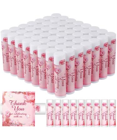 DMSKY 60 Pcs Wedding Bridal Shower Lip Balm Bulk Bachelorette Souvenir & Baby Shower Favors Wedding Party Favors for Guests Thank You Gifts for Women Coworker Staff Bridal Shower-2