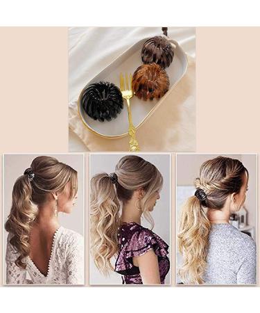 7 Pcs Birds Nest Hair Clips Hair Claw Clamps Bun Makers Ponytail Holder Comb Hair Bands Accessory (Style 1) - Buy Online on GoSupps.com