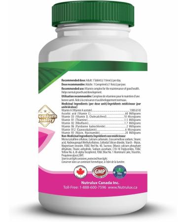NutruLux Women's Multivitamin - Halal Vegan Gelatin-Free Tablets with High Vitamin C - Daily Wellness Support and Immune Boost - 120 Tablets (Pack of 2) - Buy Online on GoSupps.com