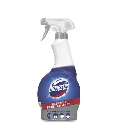 Domestos Bleach Multi-Purpose Cleaner Spray eliminates 99.99% of all bacteria and viruses disinfectant for hygienically clean surfaces 450 ml