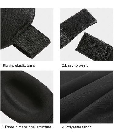 3D Sleep Mask with Elastic Strap for Improved Quality Sleep - Purple - Buy Online on GoSupps.com