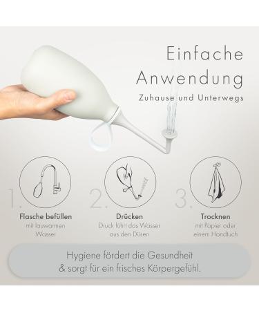 Bidetlity Po-shower 2.0 | Sustainable Portable Intimate Shower - Replaces Wet Wipes Saves Toilet Paper Travel Bag Included BPA Free - Buy Online on GoSupps.com