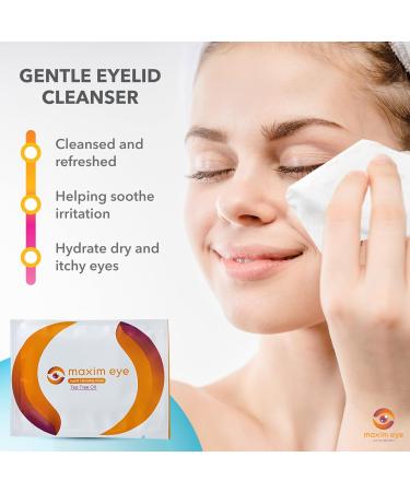 Blink-N-Clean Lens Drops & Tea Tree Oil Eyelid Wipe - 15ml Eye Drops for Contact Lenses Cleans & Moisturizes Soft & RGP Lens Wearers - International Shipping Available - Buy Online on GoSupps.com