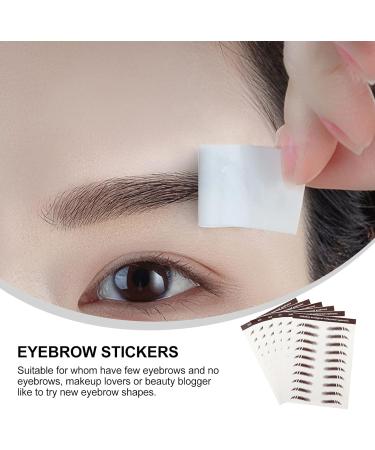 Beavorty 6pcs eyebrow stickers stickers Authentic Fake Eyebrows Eyebrow Transfer Stickers 4d hair - Buy Online on GoSupps.com