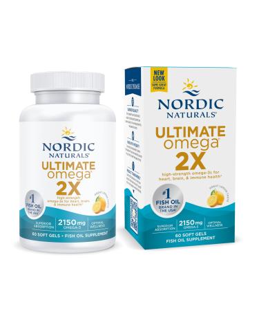 Nordic Naturals Ultimate Omega 2X Lemon 60 Softgels - Buy Online on GoSupps.com