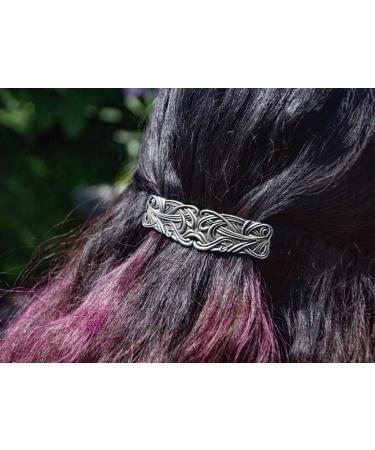 XL Hand Crafted Art Nouveau Swirl Hair Clip with 100mm French Clip by Oberon Design - Buy Online on GoSupps.com