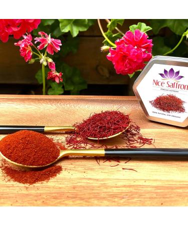 Premium Deep Red Saffron Powder - 5g | 0.17oz - Buy Online on GoSupps.com