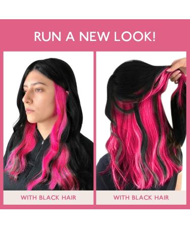 Salife Tape Extensions - 10 Pcs Real Hair 50cm Invisible Extensions for Girls | Hot Rosa Highlights - Buy Online on GoSupps.com