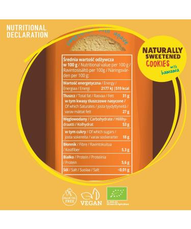 SUPER FUDGiO Organic Cookies | Organic vegan cookies naturally sweetened with agave palm oil free | healthy snacking | 8 x 130 g - Buy Online on GoSupps.com