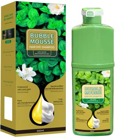 Bubble Mousse Hair Dye Shampoo sustainable plantbased foam hair dye fastacting hair dyes for all hair types natural black - Buy Online on GoSupps.com