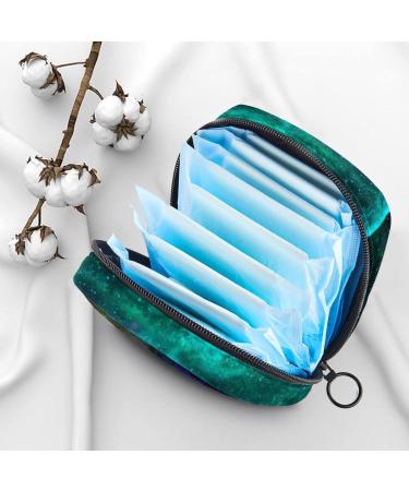 Cosmic Starry Sky Menstruation Bag - Zippered Women's Napkin & Tampon Organizer - Colorful Galaxy Design for Girls - Buy Online on GoSupps.com