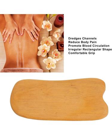 Ergonomic Wooden Gua Sha Board - Portable Rectangular Massager for Body Beauty & Relaxation - Buy Online on GoSupps.com