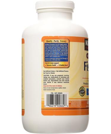 Kirkland Signature Natural Fish Oil Concentrate- 400 Softgels, Omega-3 Fatty Acids - 400 Count - Buy Online on GoSupps.com
