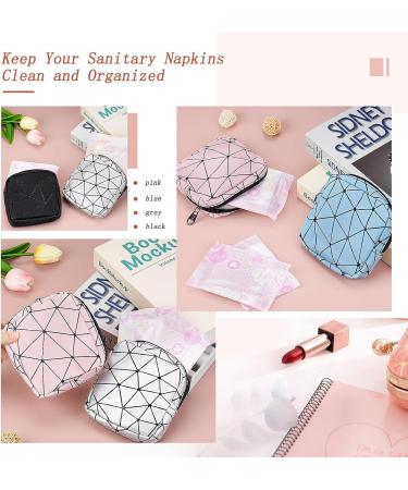 Augot 4PCS Sanitary Napkin Storage Bag - Menstrual Cup Pouches Nursing Pad Holder - Portable Period Kit Bag for Girls & Women - Buy Online on GoSupps.com