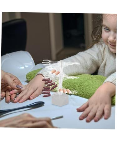 Beaupretty Nail Practice Display Holders Nail Tips Practice Holder Nail Practice Display Stand Nail Art Supply Nail Sample Sticks Spiral Nail Display Holder Acrylic Manicure Bracket 6.2x6.2cm Grey - Buy Online on GoSupps.com