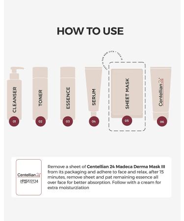Centellian 24 DERMA MASK III Intensive Formula (23 ml * 10 pcs) - Korean Age-Defying Face Sheet Mask with TECA, Centella Asiatica, EGF & Summer Truffles for Deep Moisturization and Soothing - Buy Online on GoSupps.com