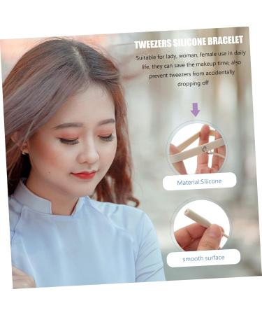 Housoutil Lash Tweezers Wristband Tweezers Silicone Bracelet Silica Gel Supplies Eyelash Eyelash Tweezer Bracelet - Buy Online on GoSupps.com