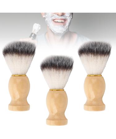 Moum Routes Beard Brush Set - Wooden Handle Shaving Brush & Daily Cleaning Tools for Men - Soft Hair & Rich Foam - 3 Pieces - Buy Online on GoSupps.com
