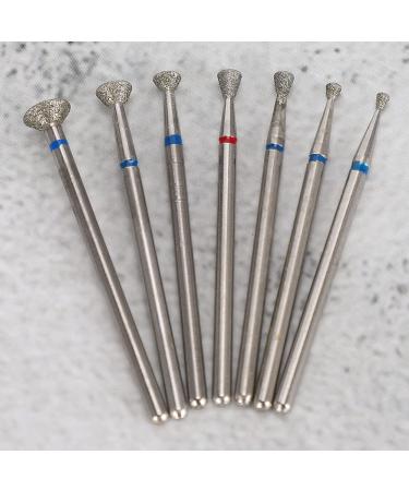 7pcs Sealing Cuticle Nail Drill Bit Set - Diamond Carbide Electric Grinding Head Tool for Acrylic Gel Nails - #3 - Buy Online on GoSupps.com
